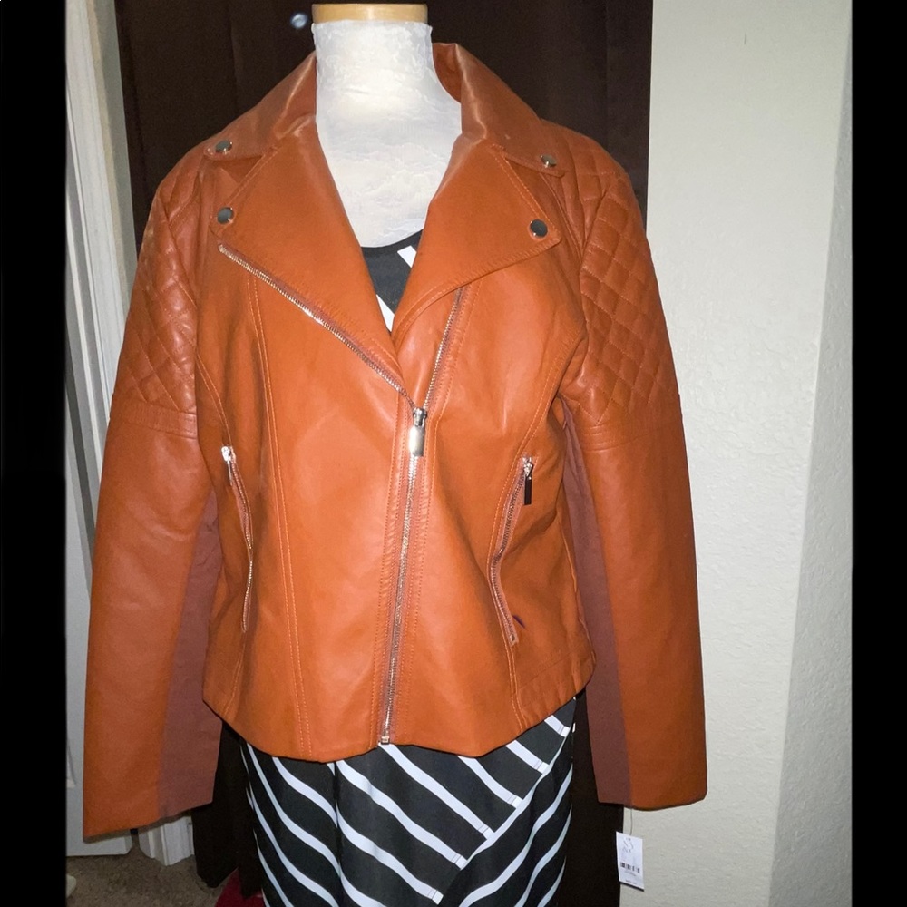 NY Co Faux-Leather Jacket - Make offer